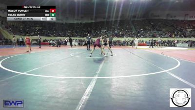 92 lbs Consi Of 16 #2 - Mason Fowler, Ada Junior High vs Rylan Curry, Shelton Wrestling Academy