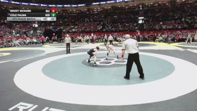 106 lbs 5th Place Match - Brody McNabb, New Lexington vs Cole Palma, Akron SVSM