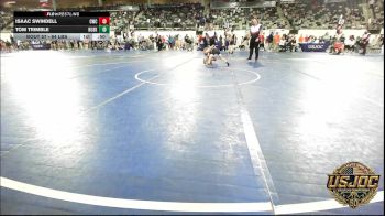64 lbs Consi Of 16 #2 - Isaac Swindell, Cowboy Wrestling Club vs Tom Trimble, Husky Wrestling Club