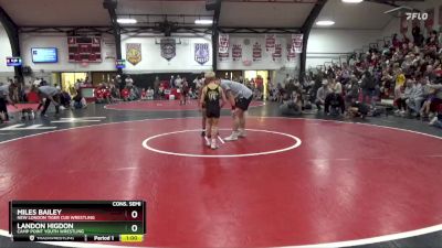 Cons. Semi - Miles Bailey, New London Tiger Cub Wrestling vs Landon Higdon, Camp Point Youth Wrestling