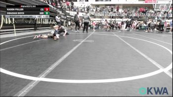 52-55 lbs Quarterfinal - Kasen Fuller, Comanche Takedown Club vs Obadiah Boyd, Harrah Little League Wrestling