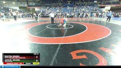 157 lbs Semifinal - Samuel Wilson, Washington vs Easton Jensen, Omak Wrecking Crew Wrestling