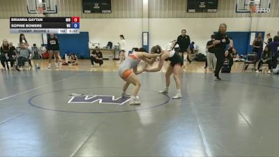131 Open Champ. Round 2 - Sophie Bowers, Wartburg vs Brianna Gaytan, Midland University