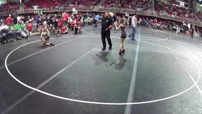 73 lbs Cons. Round 1 - Cambria Kopetzky, Gretna Youth Wrestling vs Julia Streff, CWO