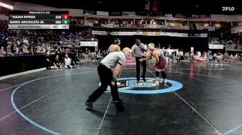 4A 285 lbs Quarterfinal - Isaac Ledezma, Deming vs Kaiyen Cleveland, Shiprock