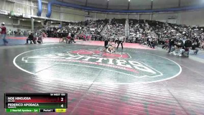 1A West 150 lbs Semifinal - Federico Apodaca, Wapato vs Noe Hinojosa, Zillah