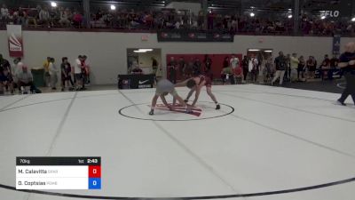 70 kg Consi Of 128 #2 - Macario Calavitta, Spartan Combat RTC/ TMWC vs David Coptsias, Pembroke RTC