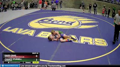 62 lbs Round 1 - David Craig, Cottage Grove Wrestling Club vs Chance Sturgell, Warrenton