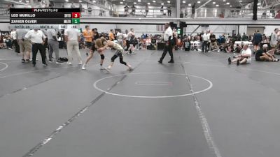 98 lbs Round 5 (6 Team) - Leo Murillo, Team Shutt B Team vs Zavier Olver, Mat Assassins Red