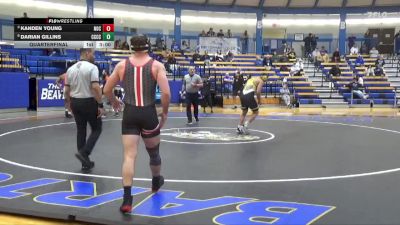 197 lbs Quarterfinal - Kanden Young, Northern Oklahoma College vs Darian Gillins, Cloud County Community College