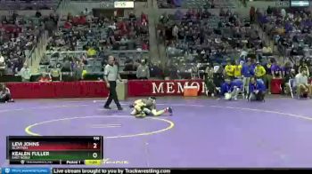 106 lbs Quarterfinal - Levi Johns, Bluffton vs Kealen Fuller, East Noble
