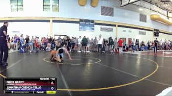 150 lbs Champ. Round 2 - Erick Grady, Lawrence North Wrestling Club vs Jonathan Cuenca-tello, Perry Meridian Wrestling Club