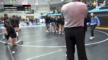 100 lbs Champ. Round 1 - Bailey Sherman, AP/GC vs Hannah Weets, Vinton-Shellsburg