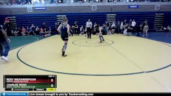 105 lbs Round 1 - Charlee Noah, North Country Wrestling Club vs Rosy Weatherspoon, Grizzly Wrestling Club