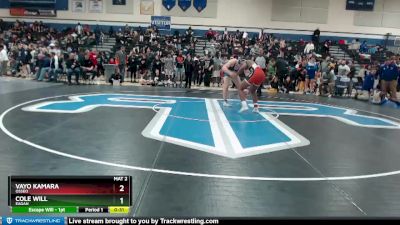 220 lbs Cons. Round 2 - Vayo Kamara, Osseo vs Cole Will, Eagan