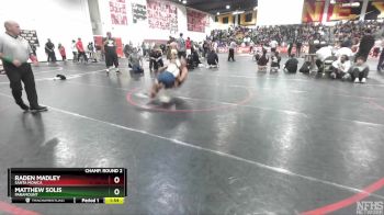 106 lbs Champ. Round 2 - Matthew Solis, Paramount vs Raden Madley, Santa Monica