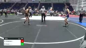 116 lbs Final - Bryan Dickerson, Team Aggression vs Bradlee Farrer, Gold Rush WC