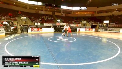 190 lbs Cons. Round 2 - Jesiah Carpio Zacarias, Somerton High School vs Richard Lozano, Tuscon Badgers