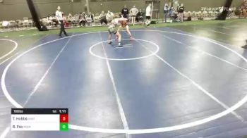 160 lbs Semifinal - Trenten Hubbs, Unattached vs Ryan Fox, Midwest Destroyers