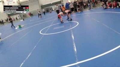 120 lbs Cons. Semi - Owen Langenberg, Milford Wrestling Club vs Declan Burson, Lexington