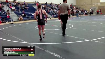 125 lbs Cons. Round 3 - Jesus Alcala, Evergreen State College vs Peyton MacDonald, Simpson (Calif.)