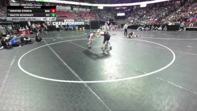 D3-144 lbs Champ. Round 1 - Swayne Stencil, Marathon vs Racyn Schooley, Pittsville