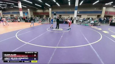 150 lbs Champ. Round 1 - Sloan Allen, Flower Mound High School Wrestling vs Leroy Nelson-Hobartsch, Category 5 Wrestling Club