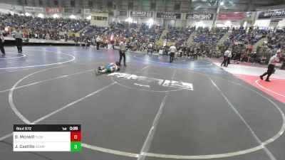 70 lbs Consi Of 16 #1 - Blayze Mcneill, Florence Middle School vs Julian Castillo, Adams City WC