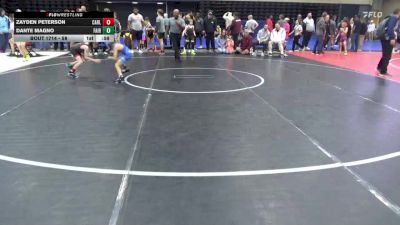 58 lbs 5th Place - Zayden Peterson, Carlisle vs Dante Magno, Fairfield