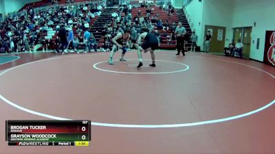 157 lbs Round 2 - Brogan Tucker, Graham vs Grayson Woodcock, Western Reserve Academy