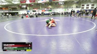 157 lbs Cons. Round 1 - Sebastian Nunez, Central Methodist vs Dylan Mason, Missouri Valley