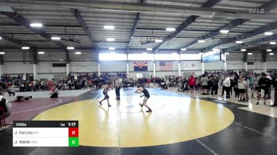 126 lbs Round Of 32 - Jaxon Harcey, Big Horns vs Jason Webb, Arizona Cross Training WC