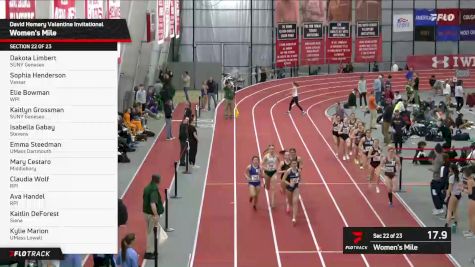 Women's Mile, Prelims 22