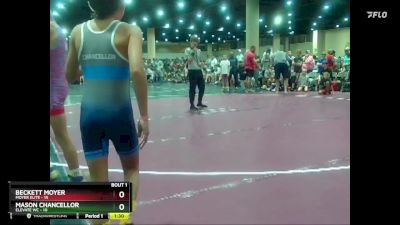 70 lbs Round 1 (8 Team) - Beckett Moyer, Moyer Elite vs Mason Chancellor, Elevate WC