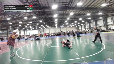 100 lbs Rr Rnd 3 - Zavier Olver, Mat Assassins Black - MS vs Derek Rogers, Indiana Outlaws Silver - MS