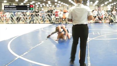 107 lbs Rr Rnd 2 - Ruby Russell, Red Zone - HSG vs Maya Bullock, ICE Wrestling Pink - HSG