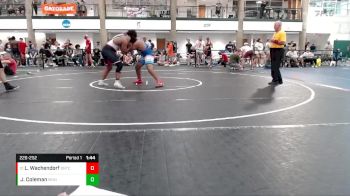 226-252 lbs Cons. Round 2 - Logan Wachendorf, Lincoln vs Jerimyah Coleman, Mundelein