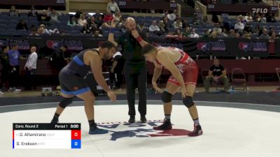 125 lbs Cons. Round 2 - Daimon Altamirano, 505 Wrestling Club vs Daniel Erekson, Air Force Regional Training Center