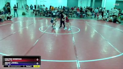71 lbs 2nd Place Match (8 Team) - Colton Wiseman, Indiana vs Keian Linnell, Utah