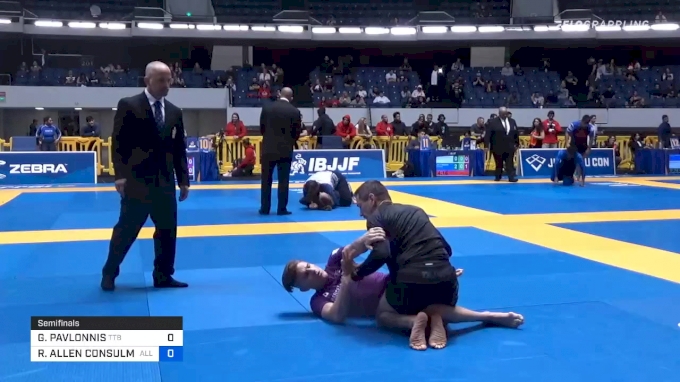 GEORGE PAVLONNIS vs ROBERT ALLEN CONSULMAGNO 2019 World IBJJF Jiu-Jitsu  No-Gi Championship