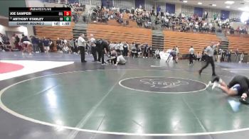 165 lbs Champ. Round 2 - Anthony Stanley, Granite Hills vs Joe Samperi, San Clemente