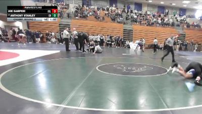 165 lbs Champ. Round 2 - Anthony Stanley, Granite Hills vs Joe Samperi, San Clemente