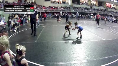 47-48 lbs Cons. Semi - Hadley Hendrickson, Hawks Wrestling Club (Lincoln) - Girls vs Hadalynn Gompert, Mitchell Wrestling Club