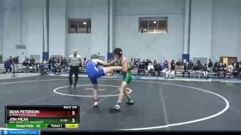 141 lbs Cons. Round 2 - Sean Peterson, Alfred State College vs Jon Mejia, New Jersey City University