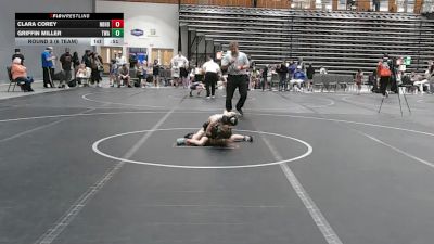 56 lbs Round 3 (6 Team) - Clara Corey, Neighborhood Wrestling vs Griffin Miller, Titan WA
