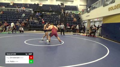 285 lbs Consi Of 8 #2 - Luke Christensen, Sacramento City vs Kobe Pablo, Cerritos