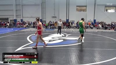 165 lbs Champ. Round 2 - Justice Hockenberry-Folk, York (PA) vs Jiovanni DeChicchis, Washington & Jefferson