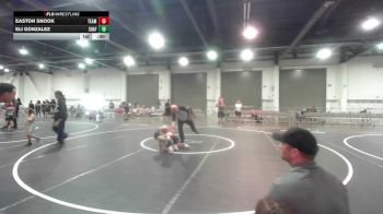 43 lbs 5th Place - Easton Snook, Team Real Life vs Eli Gonzalez, Shafter Youth Wrestling