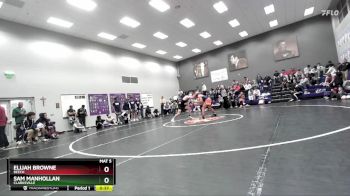 132 lbs Cons. Round 4 - Sam Manhollan, Clarksville vs Elijah Browne, Beech