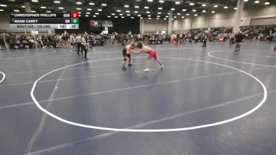 132 lbs Cons. Rd Of 16 - Adam Carey, Immortal Athletics WC vs Christopher Phillips, Georgia